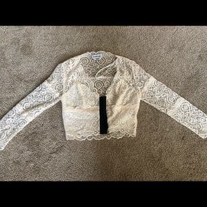 Long sleeve lace top
